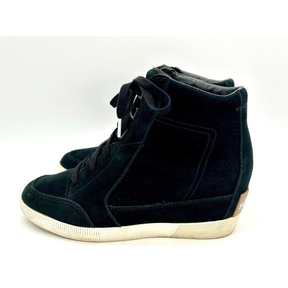 Sorel Out N About Slip On Wedge Women's Size 10.5 Black GUC - Picture 9 of 14